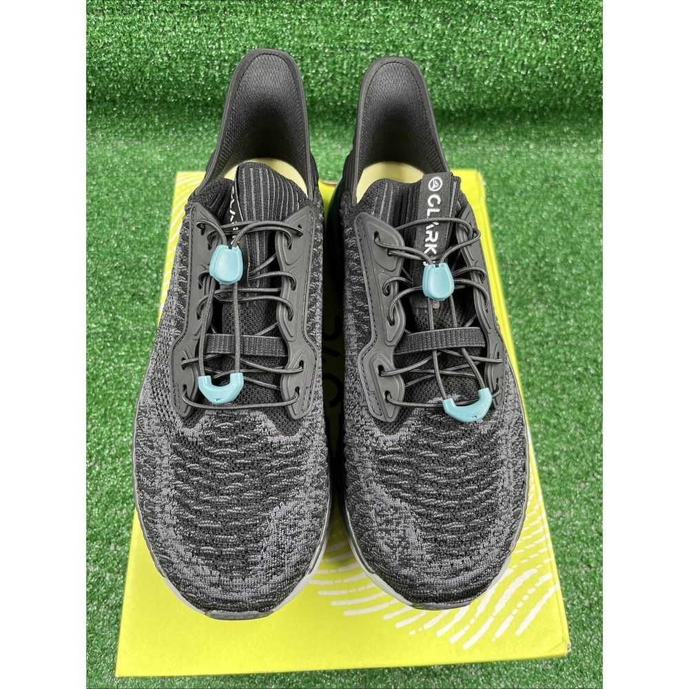 Clarks Pace Walking Running Shoe Black Mens Size 9.5W NIB